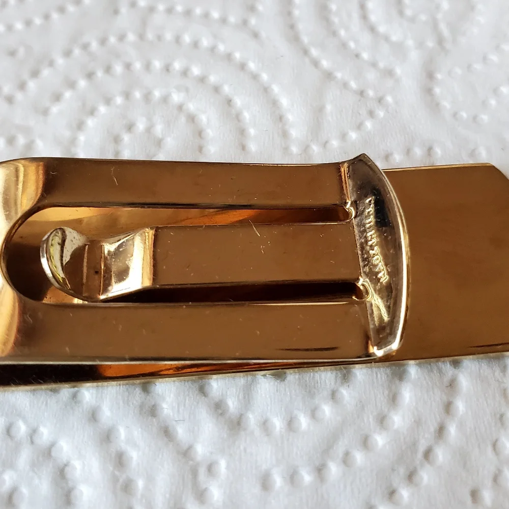 Vintage Kreisler Black and Gold Tone Money Clip in case.